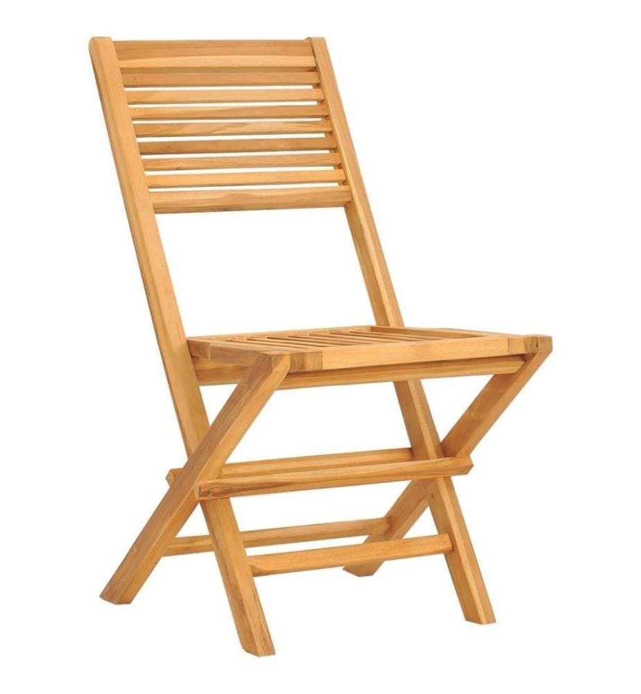 Chaises de jardin pliantes 6 pcs 47x62x90 cm bois massif teck