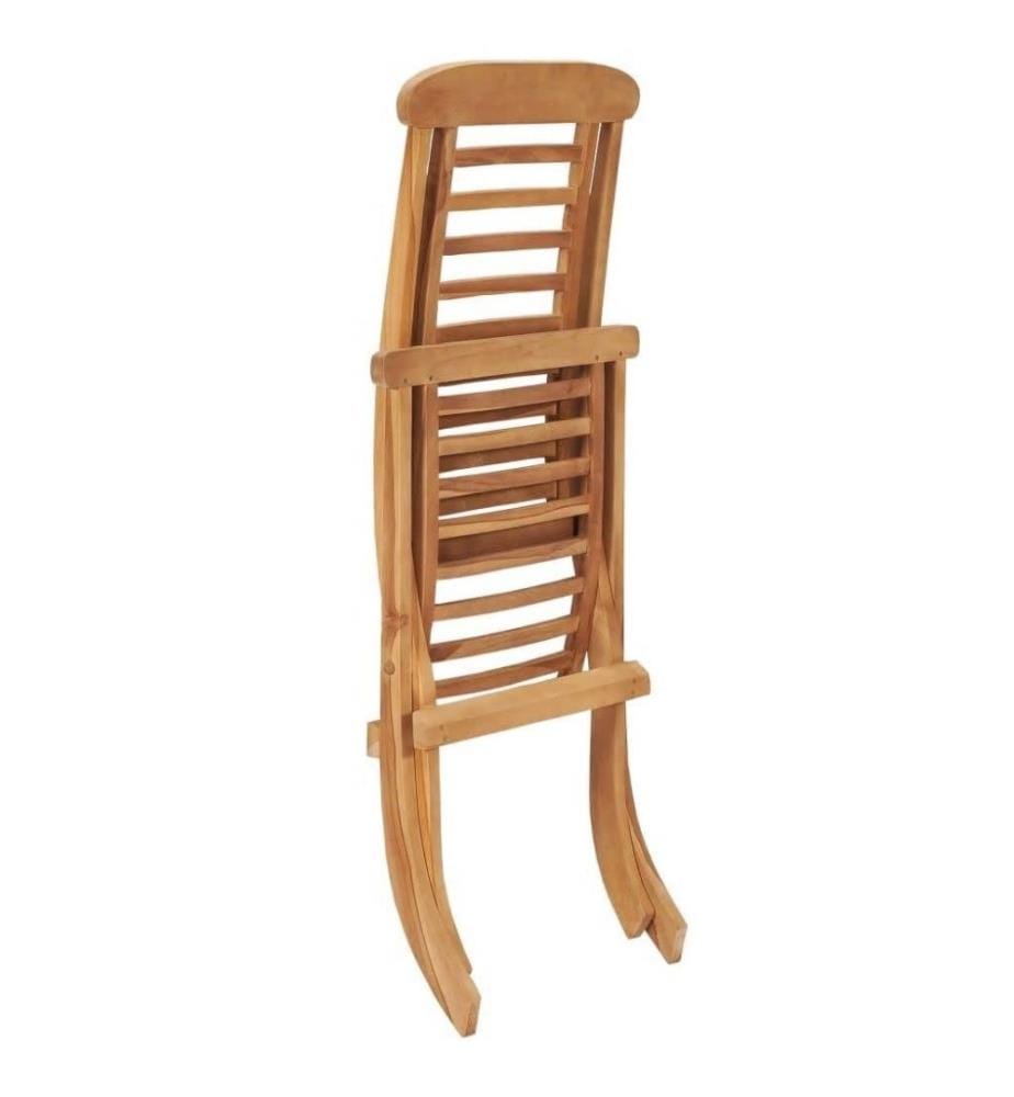 Gartenstuhl Klappbar 50x90x69 cm Massivholz Teak