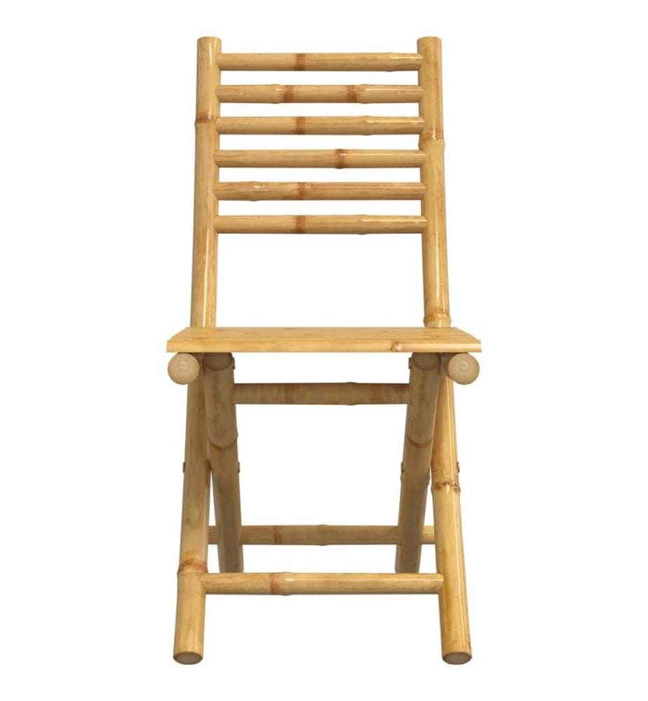 Chaises pliables de jardin lot de 4 43x54x88 cm bambou