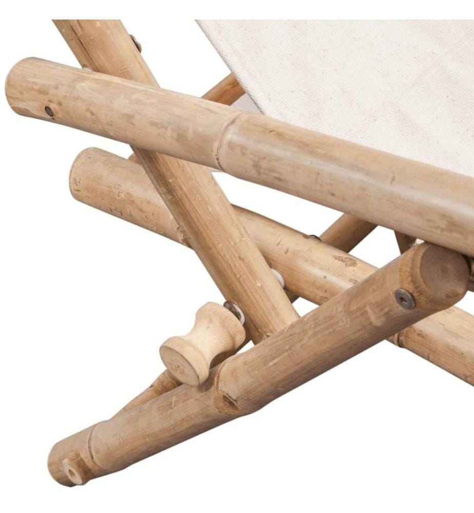 Garten-Liegestuhl Bambus
