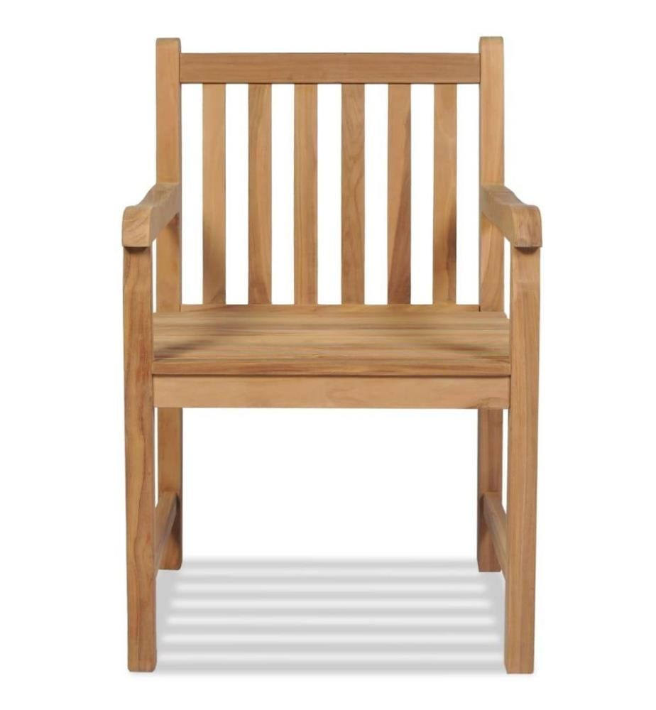 Chaises d'extérieur 2 pcs Bois de teck solide