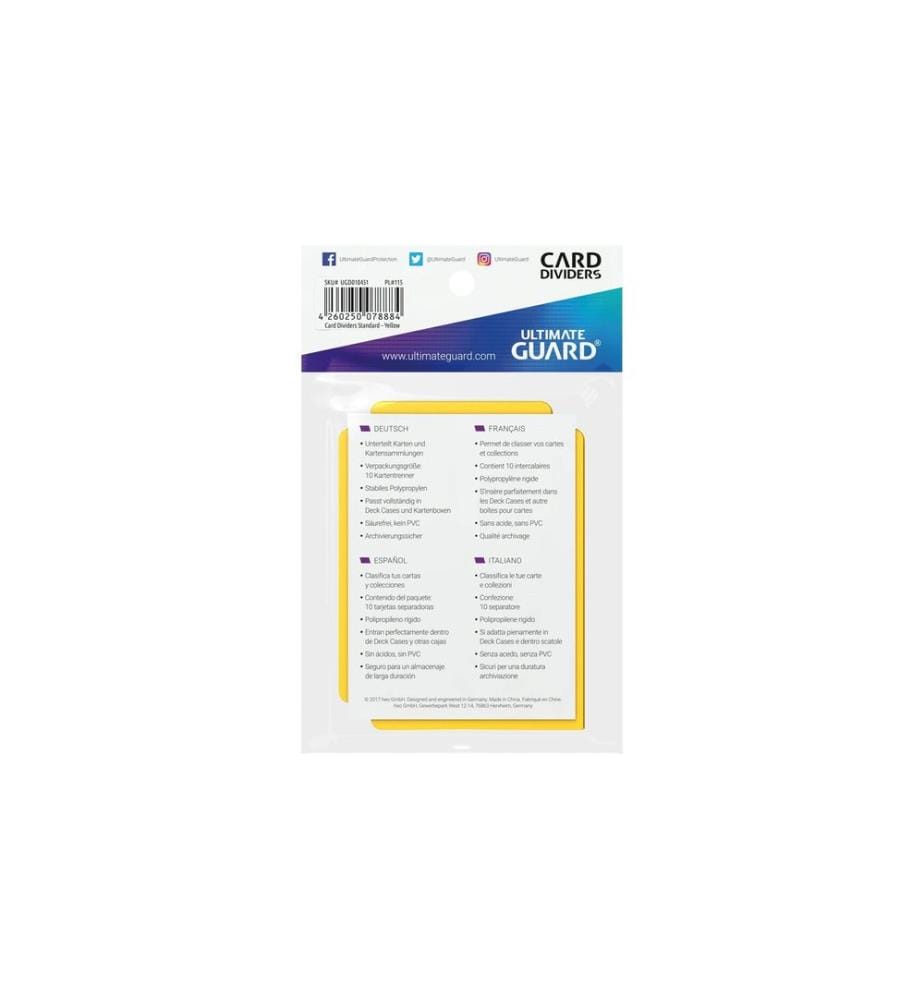 Ultimate Guard - Séparateur de cartes Taille standard jaune 10
