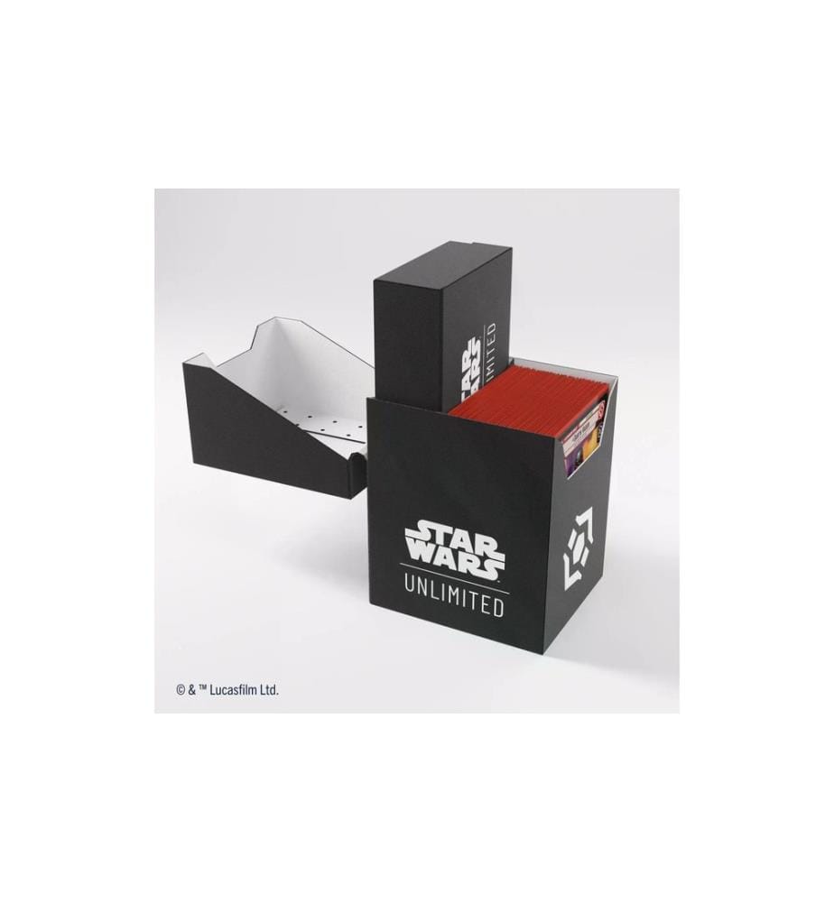 Asmodée - Kartenbox Star Wars: Unlimited Soft Crate schwarz / weiss