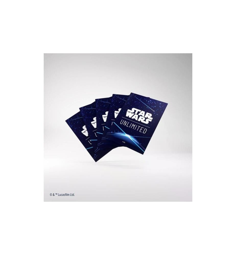 Asmodée - Kartenhülle Art Sleeves Space Blue 60 +1 Stk.