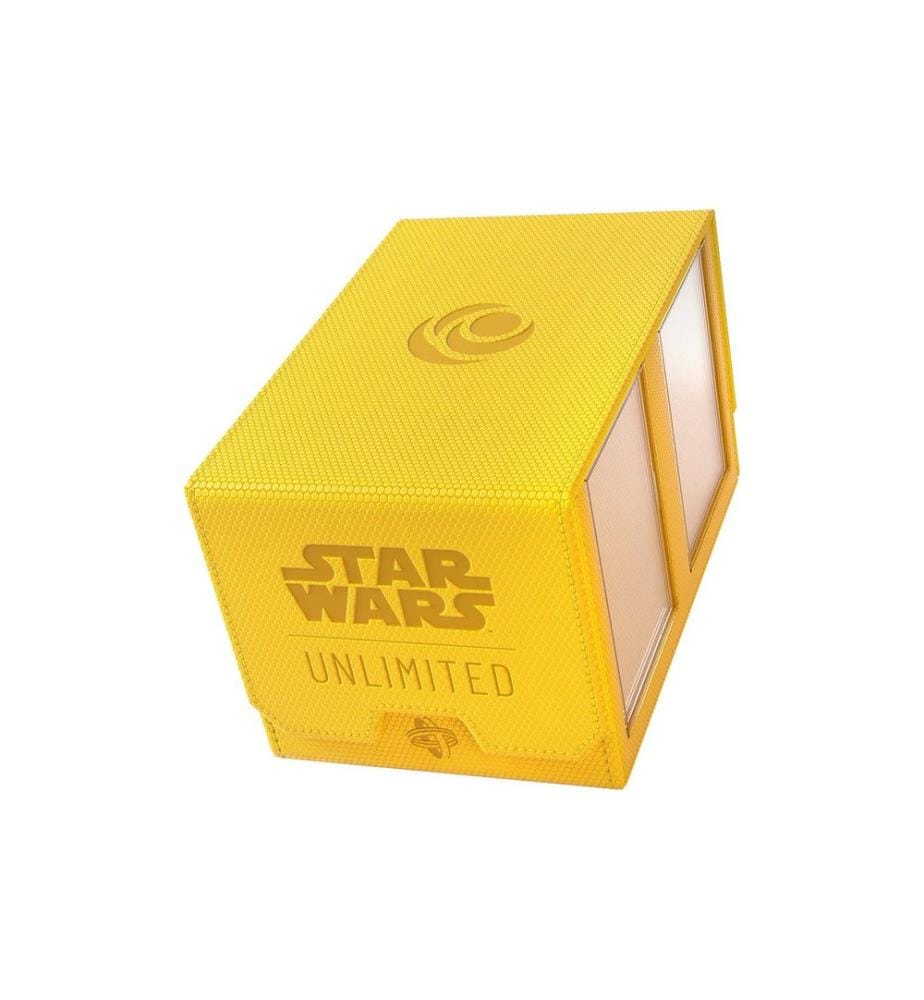 Asmodée - Kartenbox Star Wars: Unlimited Double Deck Pod gelb