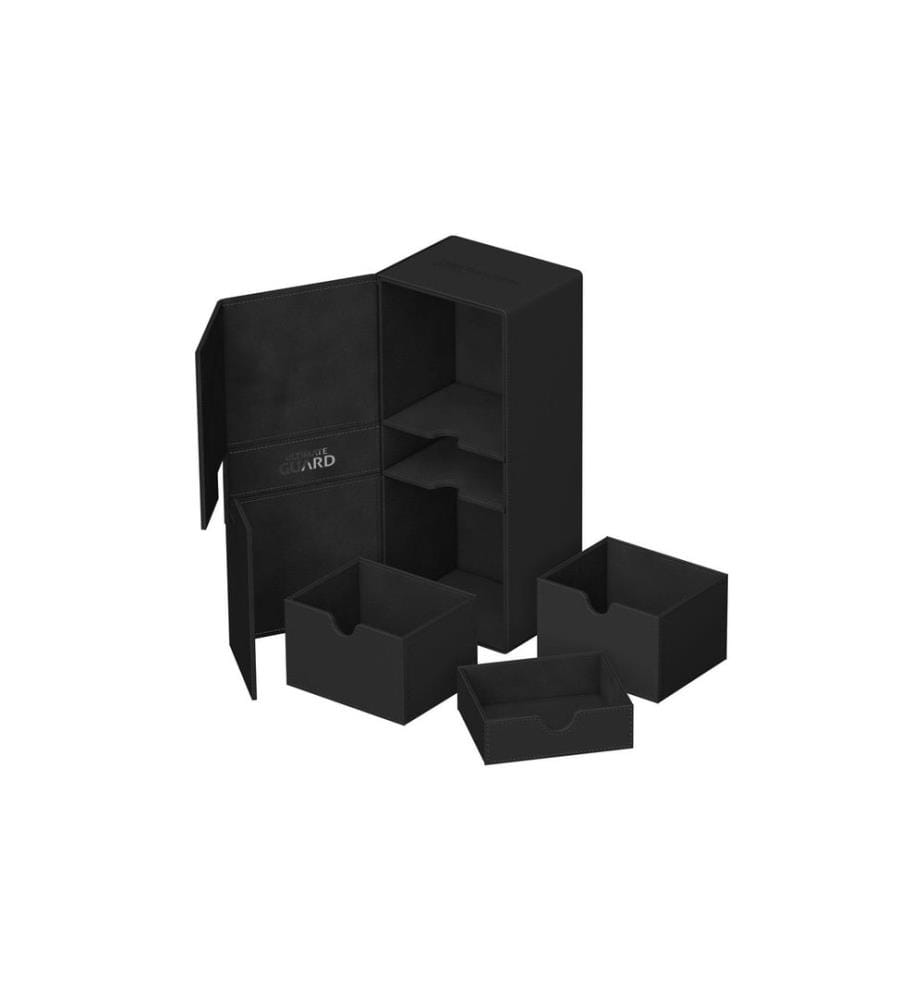 Ultimate Guard - Kartenbox Twin Flip'n'Tray 266+ Xenoskin Monocolor Schwarz