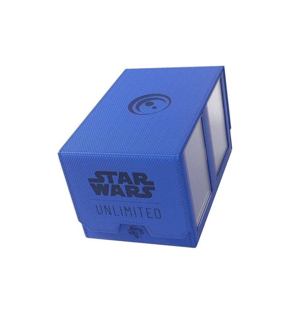 Asmodée - Kartenbox Star Wars: Unlimited Double Deck Pod blau