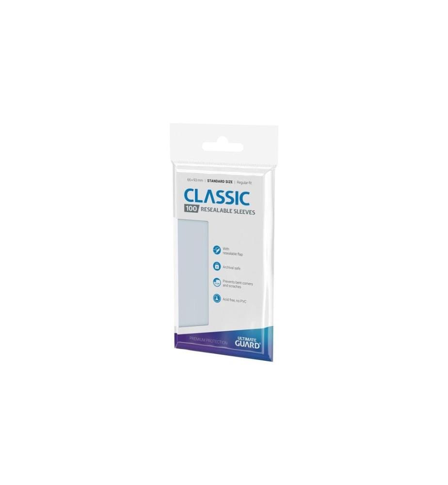 Ultimate Guard - Étui à cartes Classic Resealable Sleeves Transparent 100