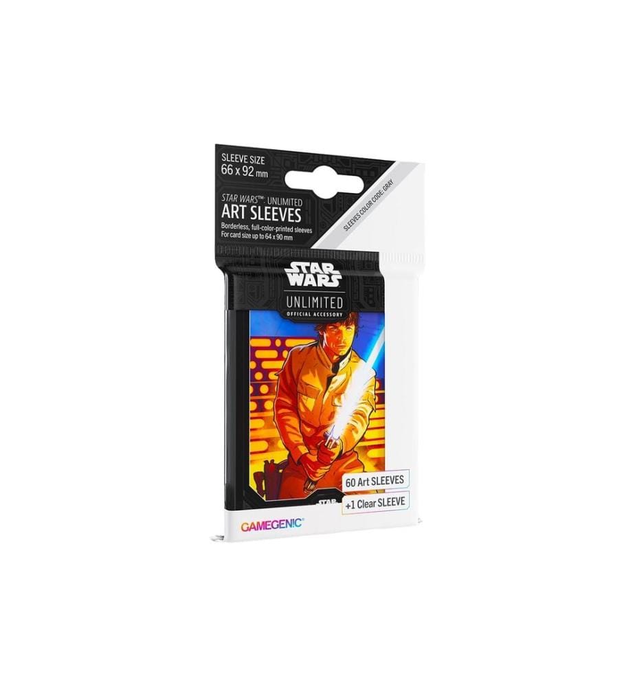 Asmodée - Kartenhülle Art Sleeves Luke Skywalker 60 +1 Stk.