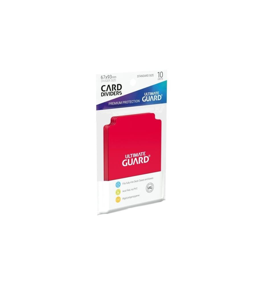Ultimate Guard - Séparateur de cartes Taille standard rouge 10