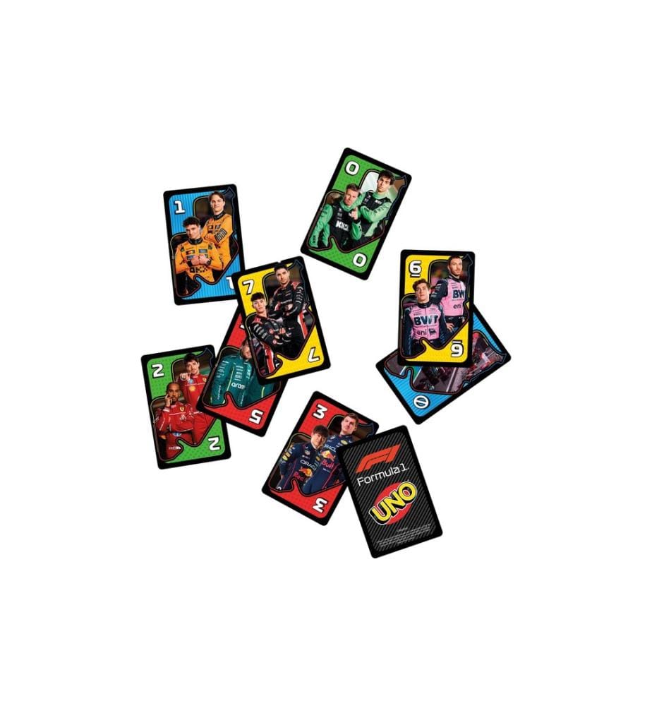 Mattel Spiele - Jeux de cartes Jeu de cartes UNO Formule 1, 2 à 10 joueurs
