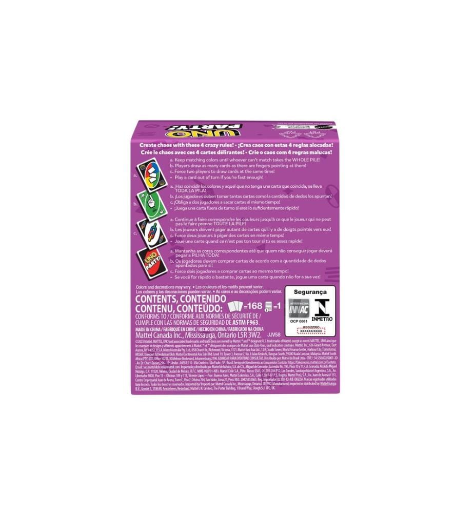 Mattel Spiele - Kartenspiel UNO Party