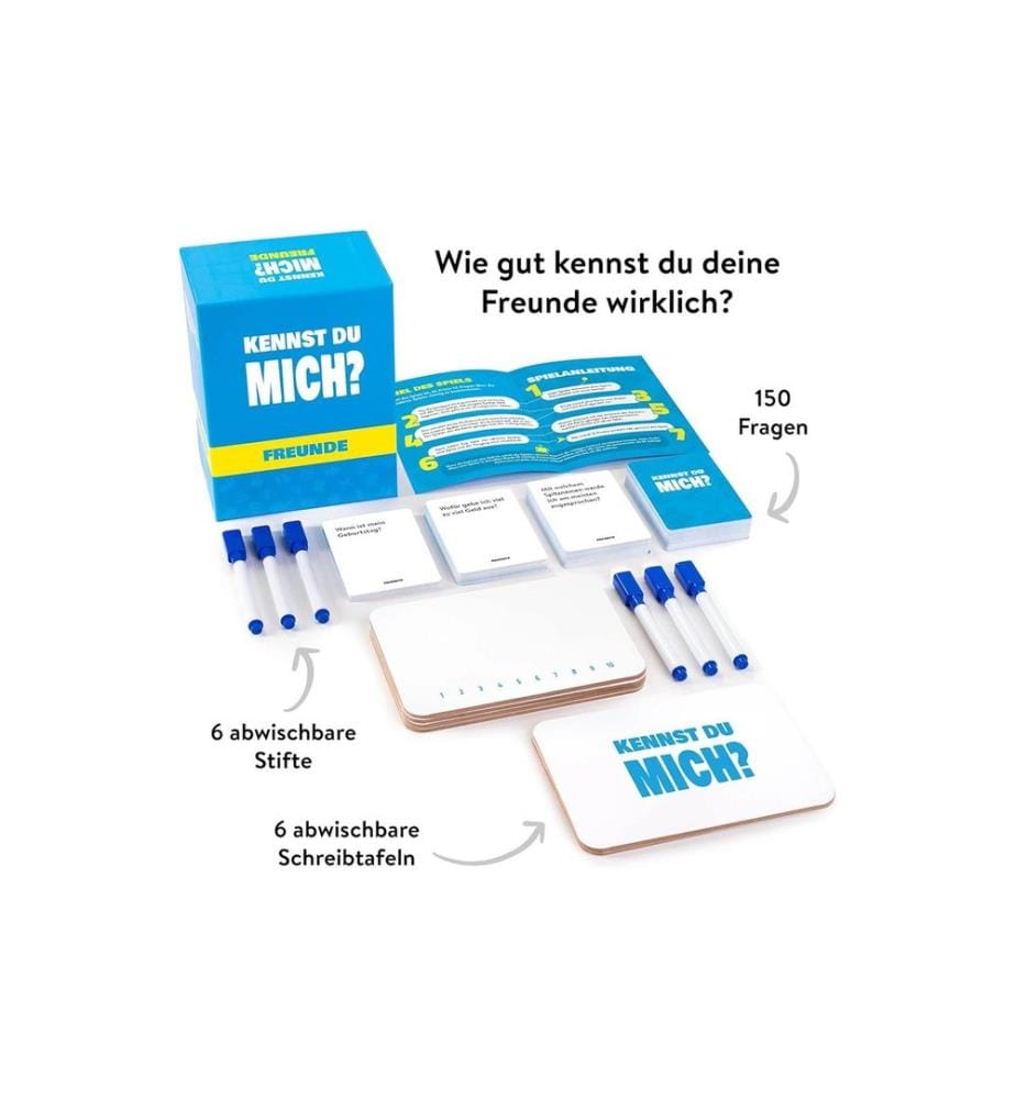THE WORLD GAME - Kartenspiel Kennst Du mich – Freunde -DE-