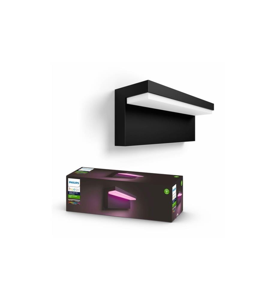 PHILIPS HUE - White & Color Ambiance Outdoor Nyro Applique murale noire