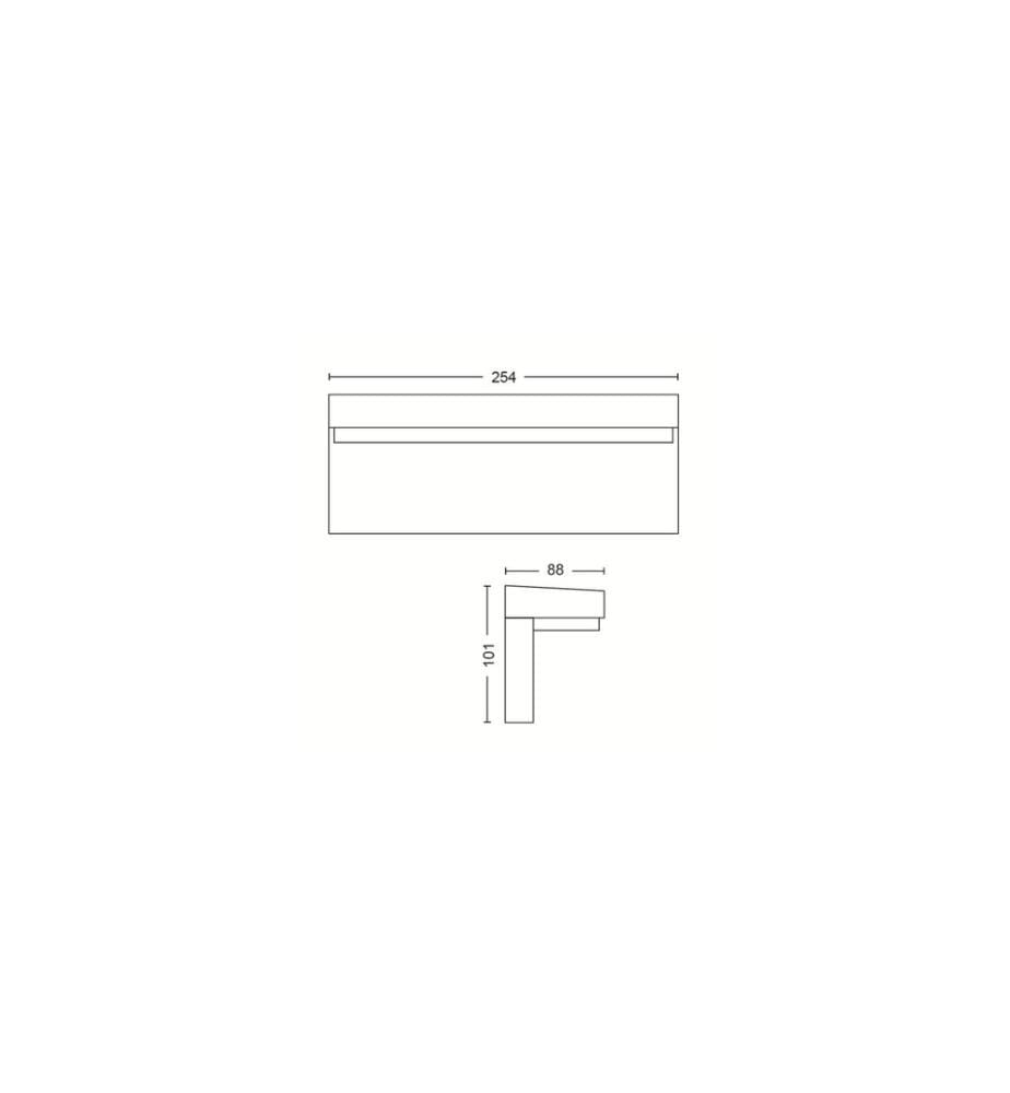 PHILIPS HUE - White & Color Ambiance Outdoor Nyro Applique murale noire