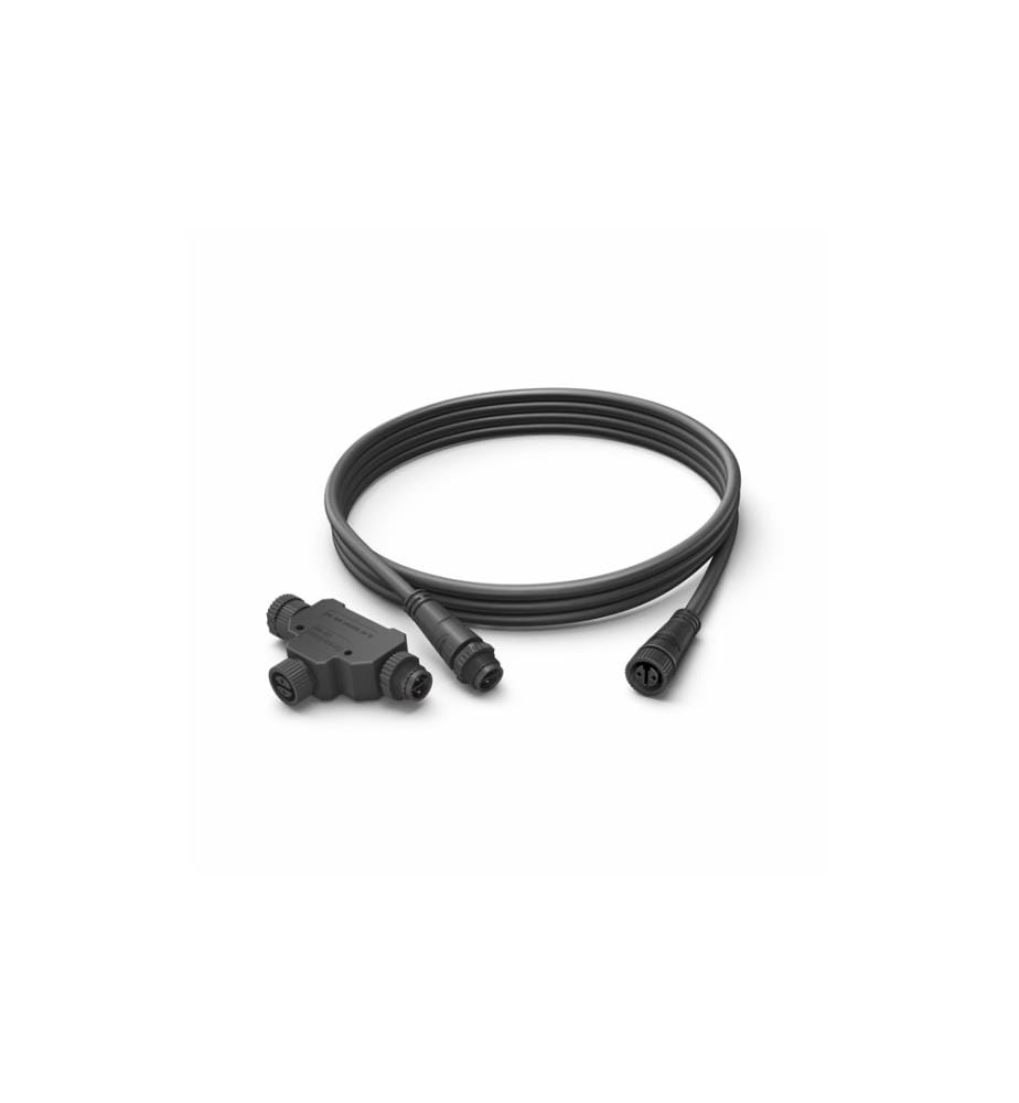 PHILIPS HUE - Accessoire Câble d'extension extérieur 2.5m + pièce en T basse tension