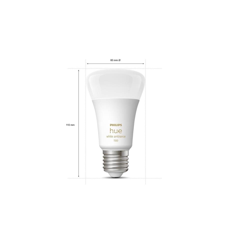 PHILIPS HUE - White Ambiance E27 Set de démarrage 3 pièces + interrupteur variateur 3x1055 lm