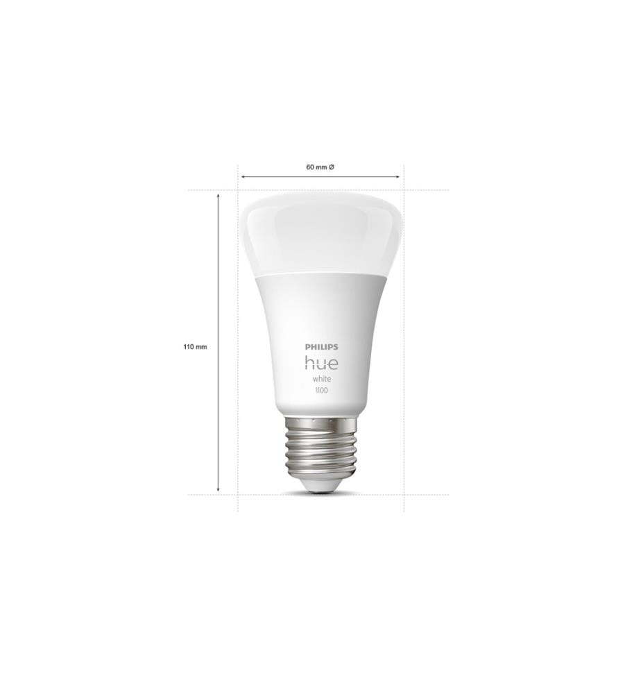 PHILIPS HUE - Kit de départ White E27 Set de 3 starters + variateur 1055 lm