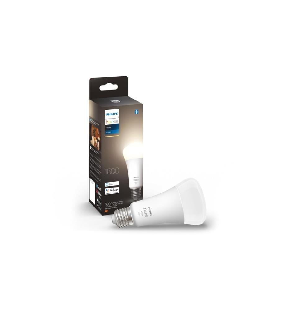 PHILIPS HUE - Ampoule White E27 pack individuel 1600 lm