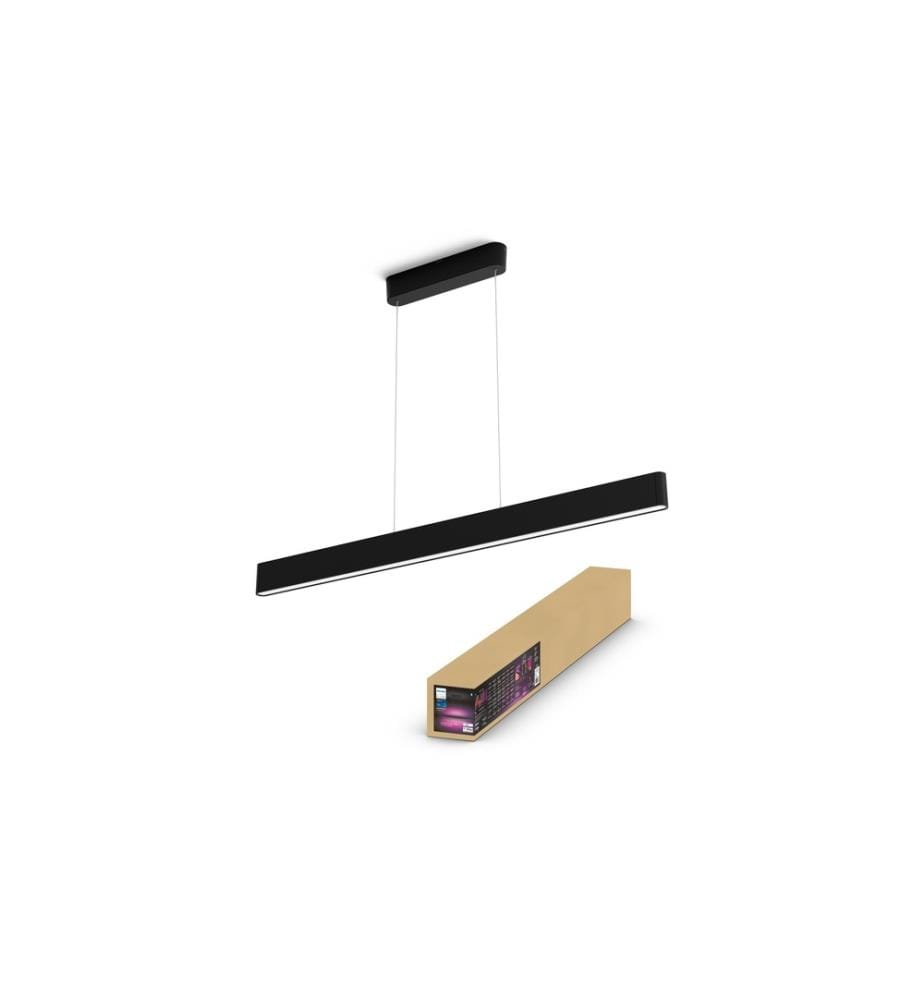 PHILIPS HUE - White & Col. Amb. suspension Ensis noir 4750 lm