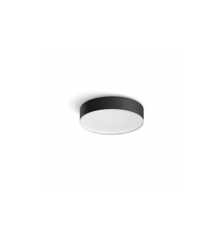 PHILIPS HUE - White Ambiance Enrave Plafonnier S Noir + variateur d'intensité lumineuse