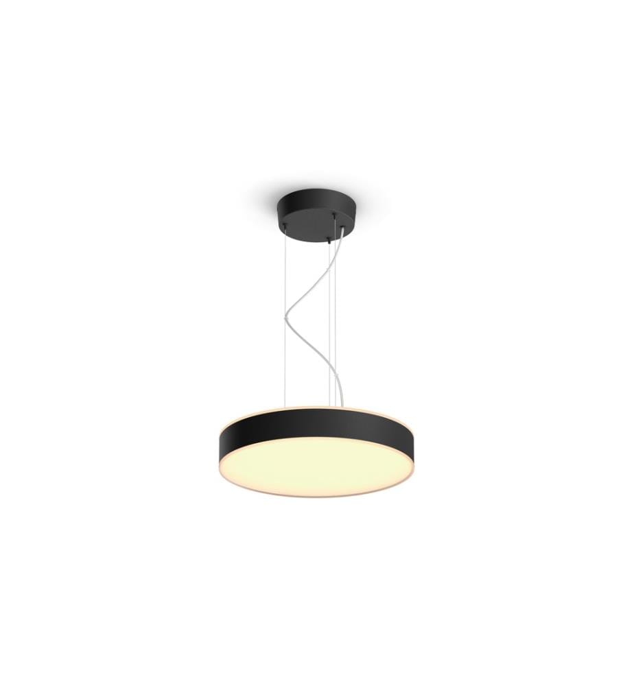 PHILIPS HUE - White Amb. Enrave suspension noir 3300 lm + variateur d'intensité