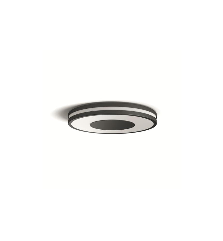 PHILIPS HUE - White Amb. Being Plafonnier noir 2400 lm + variateur d'intensité lumineuse