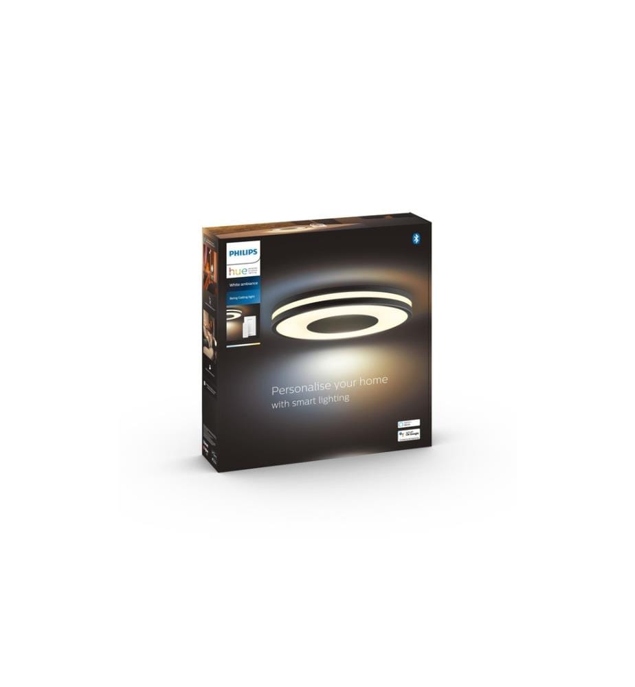 PHILIPS HUE - White Amb. Being Plafonnier noir 2400 lm + variateur d'intensité lumineuse