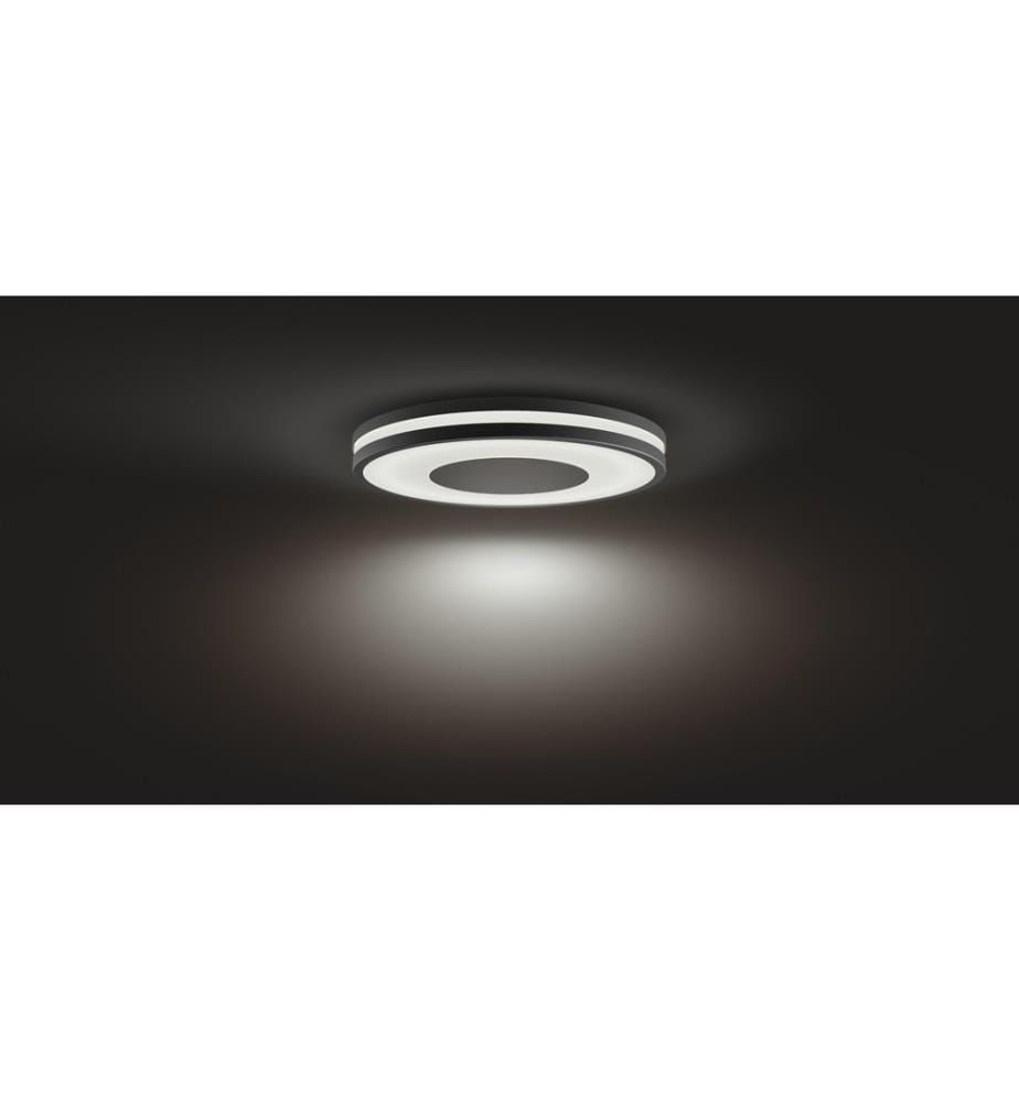 PHILIPS HUE - White Amb. Being Plafonnier noir 2400 lm + variateur d'intensité lumineuse