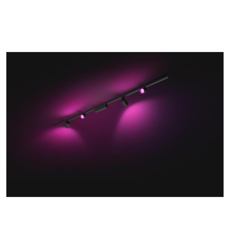 PHILIPS HUE - Perifo Set de base plafonnier 4 spots noir