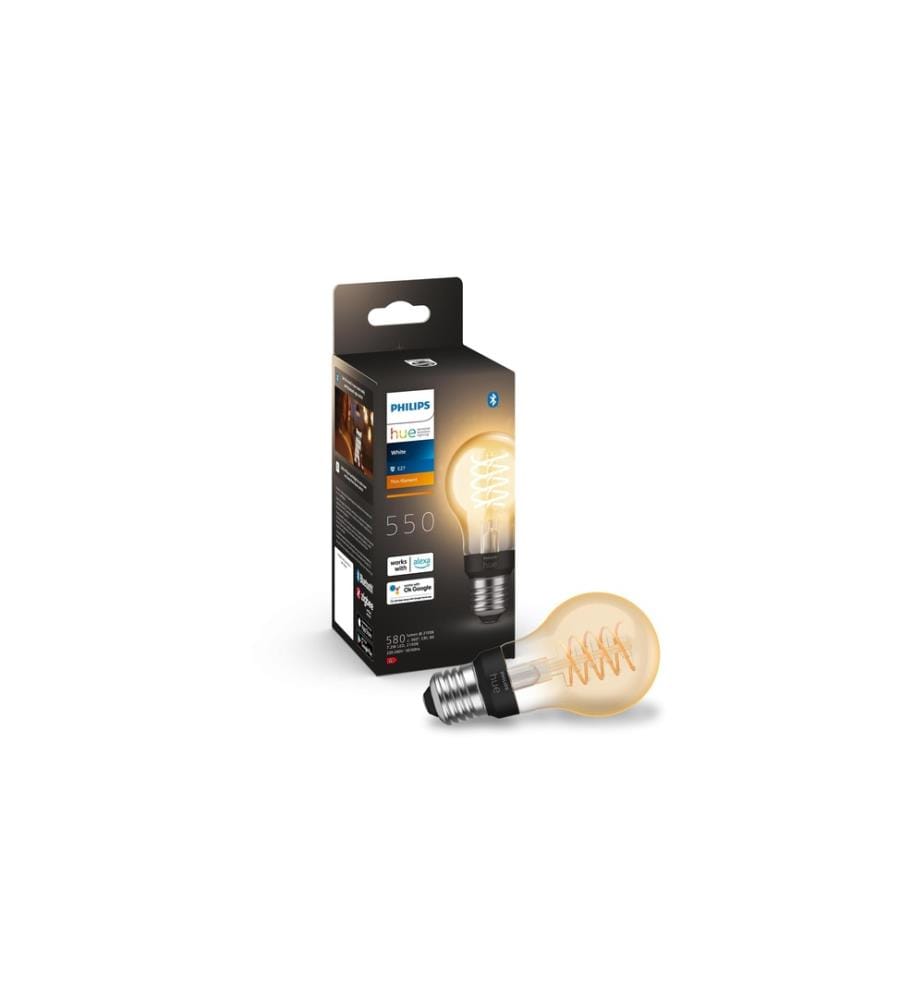 PHILIPS HUE - Ampoule White E27 Pack individuel filament 550 lm