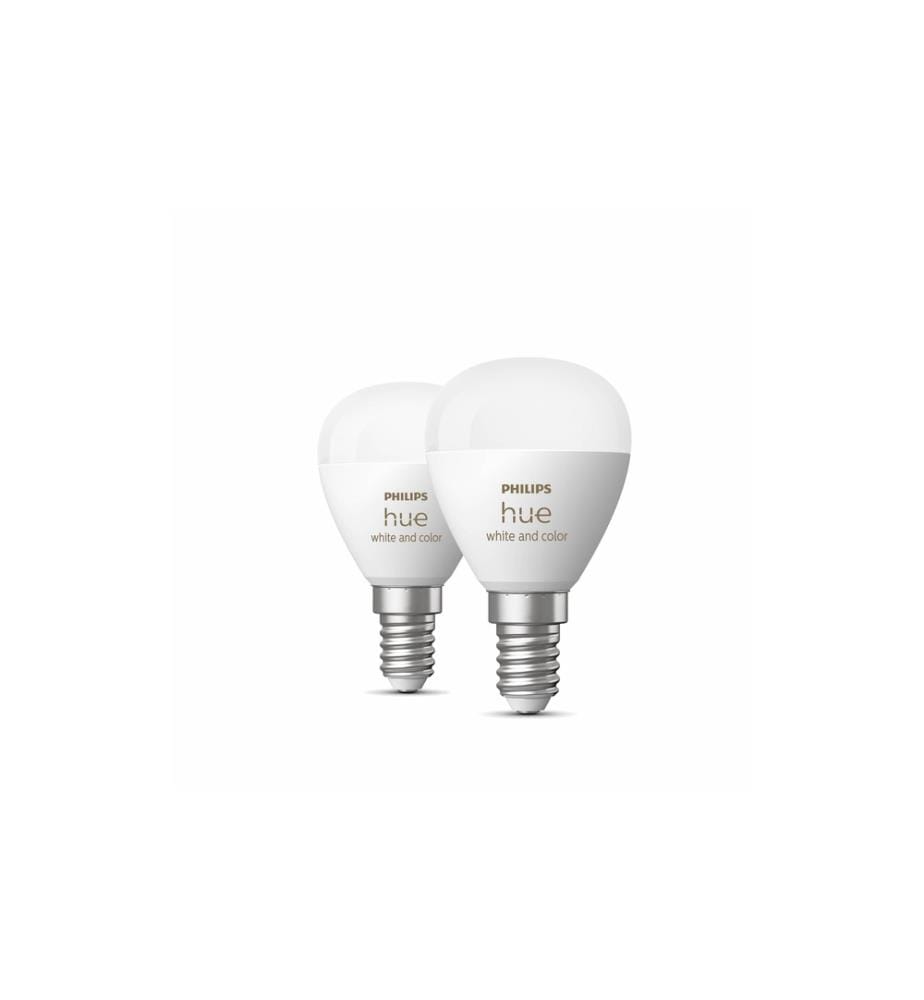PHILIPS HUE - White & Color Ambiance E14 Lustre Goutte, set de 2, 2 x 470 lm