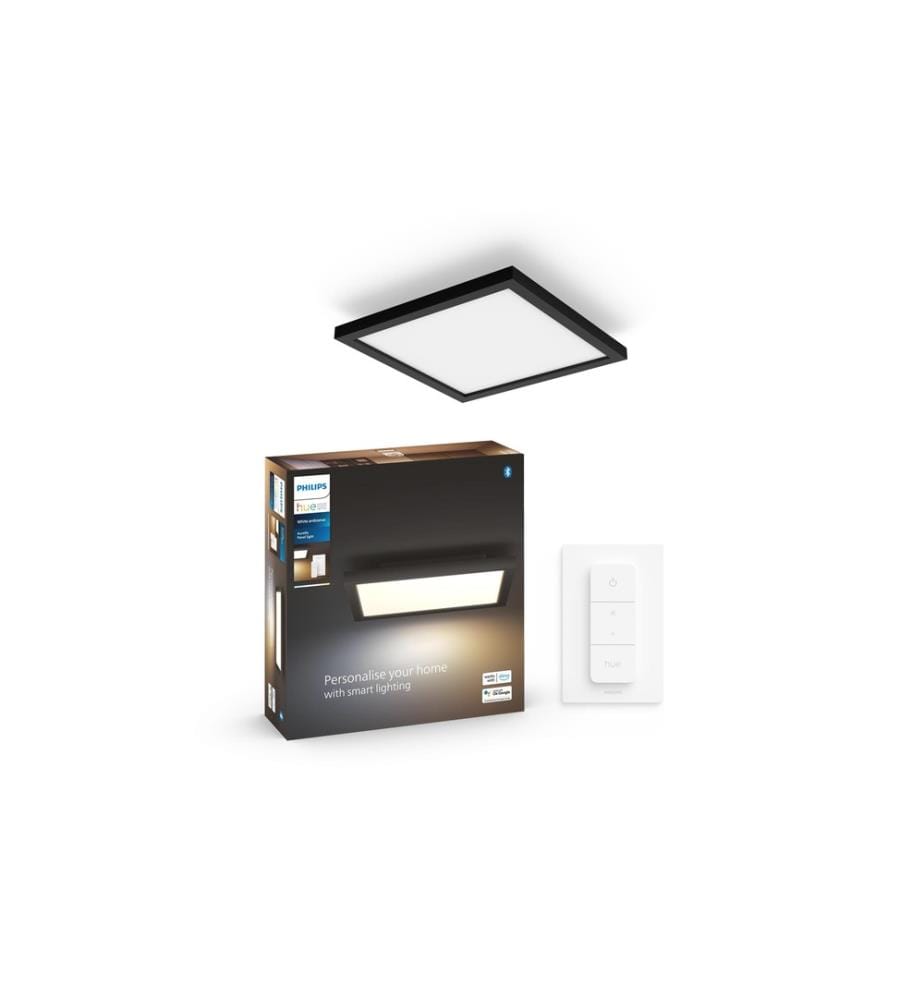 PHILIPS HUE - Lampe suspendue Ambiance blanche Aurelle 30 x 30 cm Noir