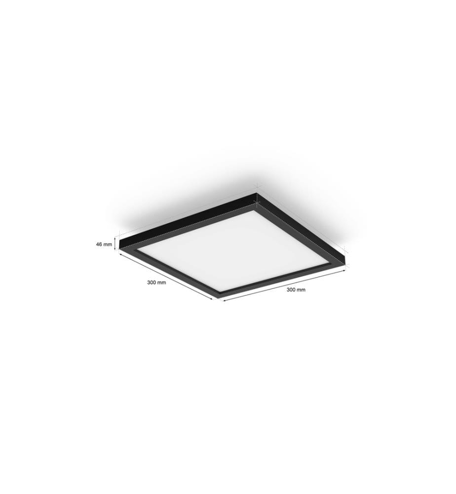 PHILIPS HUE - Lampe suspendue Ambiance blanche Aurelle 30 x 30 cm Noir