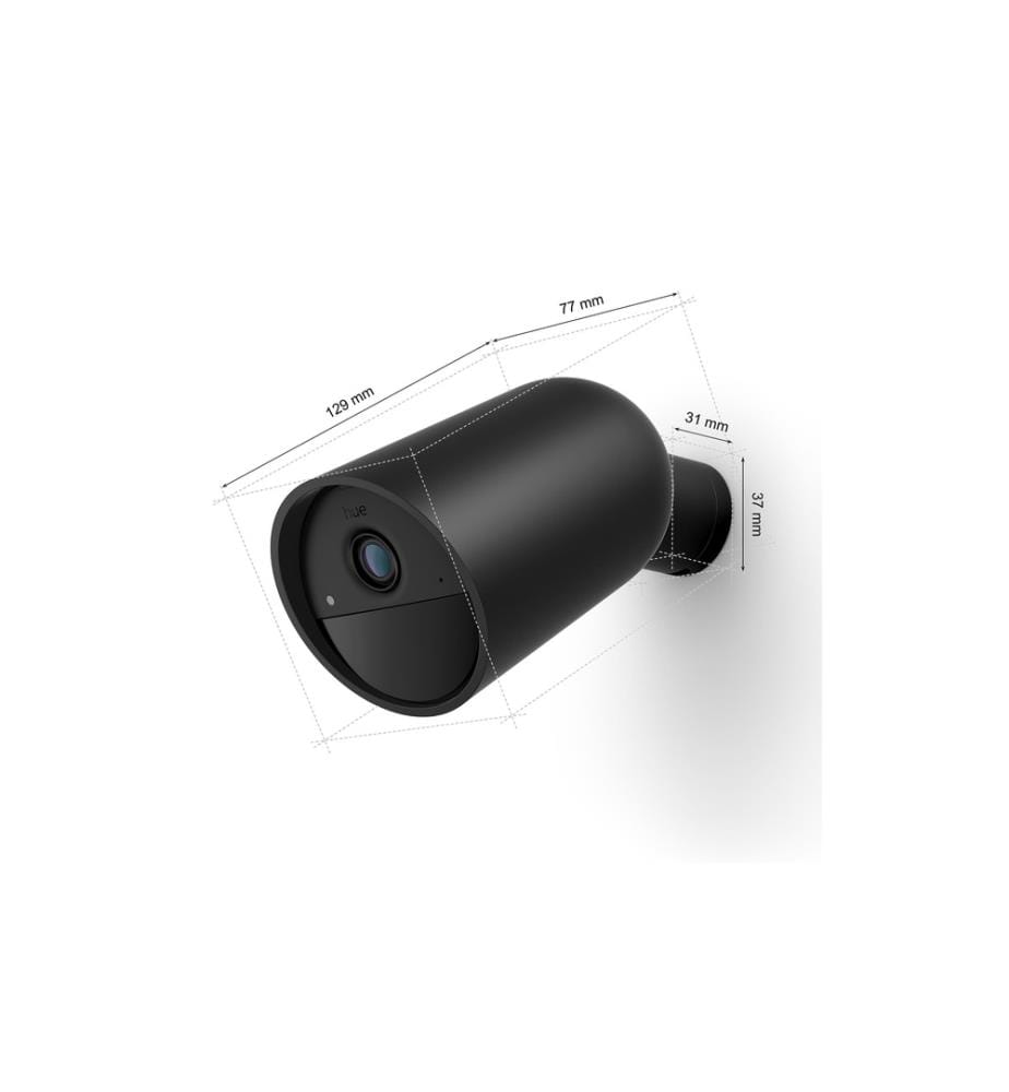 PHILIPS HUE - Caméra à piles Secure noire