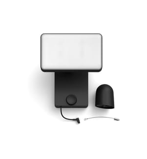 PHILIPS HUE - Secure Flutlichtkamera Schwarz