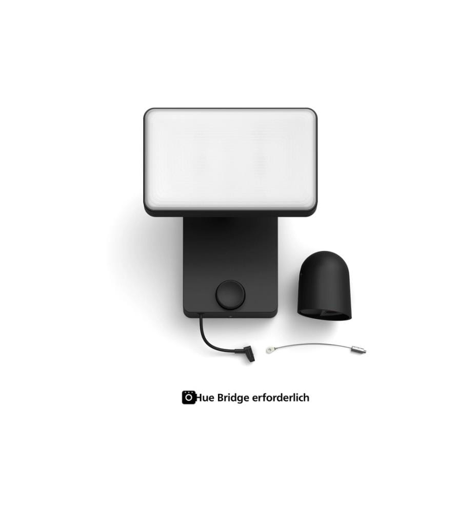 PHILIPS HUE - Caméra à projecteur Secure Noir