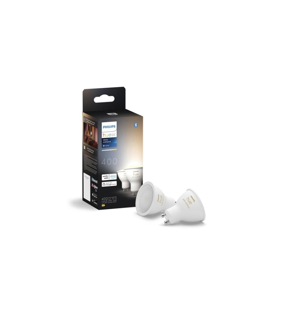 PHILIPS HUE - Ambiance blanche GU10 pack double