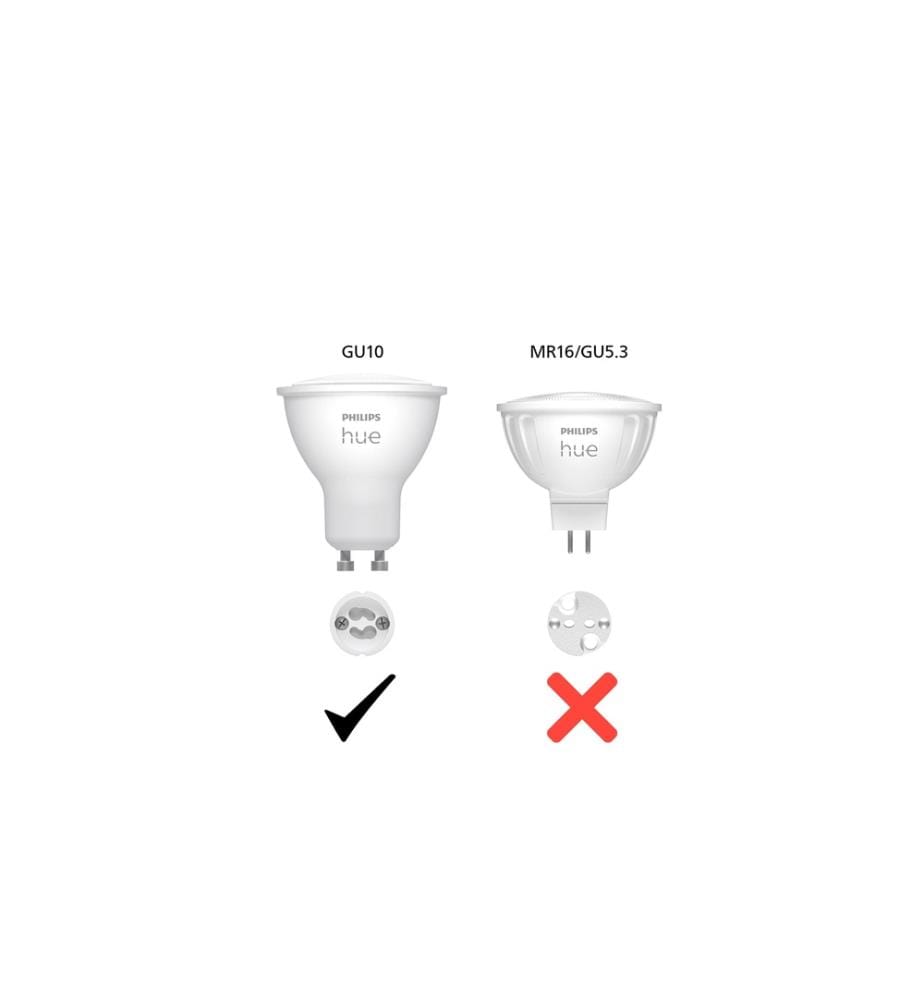 PHILIPS HUE - Ambiance blanche GU10 pack double