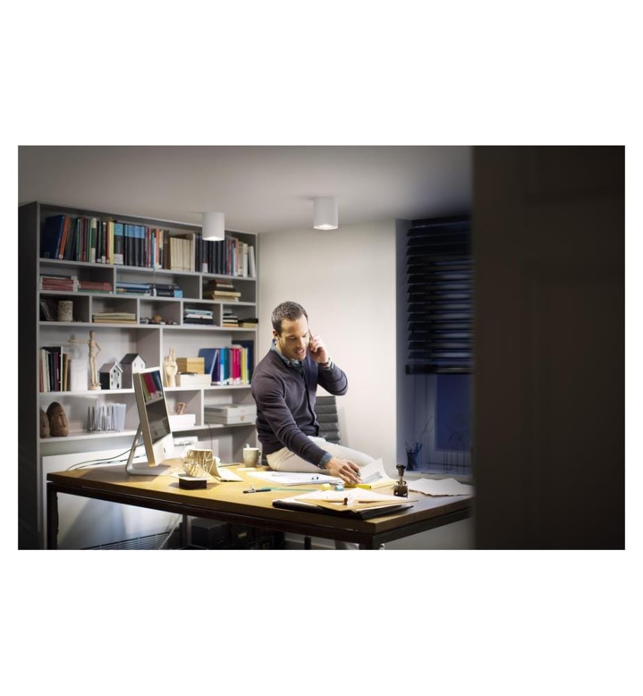 PHILIPS HUE - White Ambiance Pillar Spot unique, extension de l'installation GU10, blanc