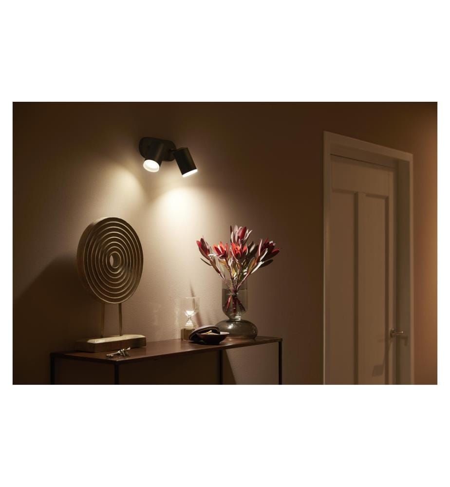 PHILIPS HUE - White & Color Ambiance Fugato Spot 2 pièces Noir