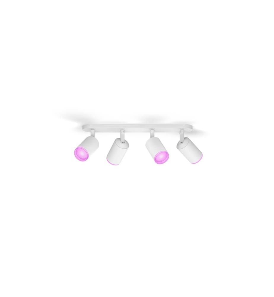 PHILIPS HUE - White & Color Ambiance Fugato Spot de 4 pièces Blanc