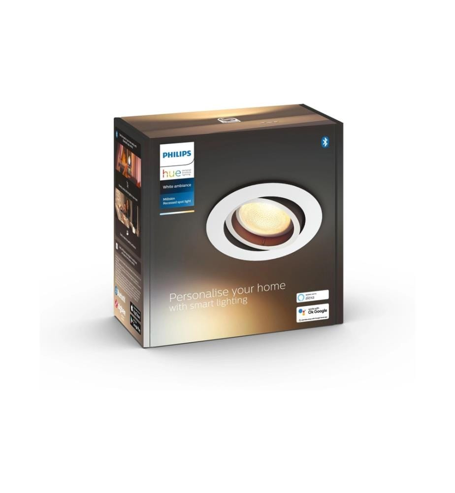 PHILIPS HUE - White Ambiance Milliskin Spot à encastrer Rond Blanc