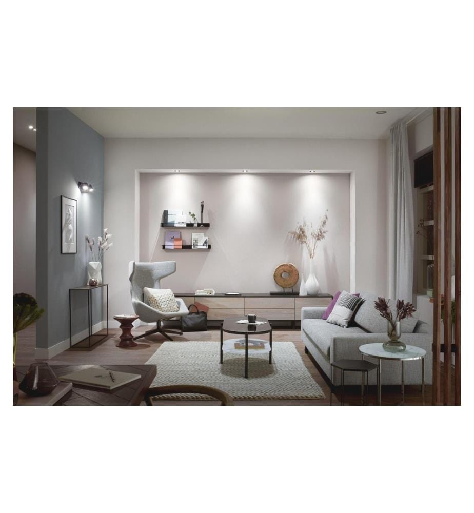 PHILIPS HUE - White & Color Ambiance Centura Spot à encastrer, pack de 3 Noir