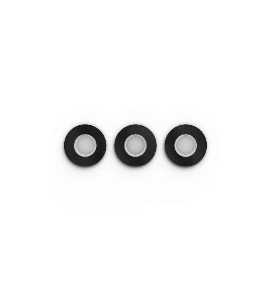 PHILIPS HUE - White & Color Ambiance Xamento Spots encastrés pack de 3 Noir