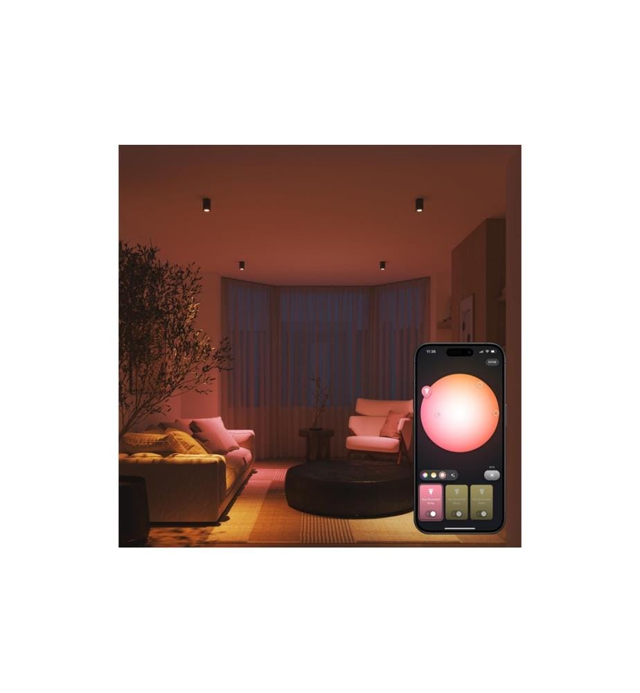PHILIPS HUE - Ampoule Essential, GU10, 4.7 W, White & Colour, 3 pièces