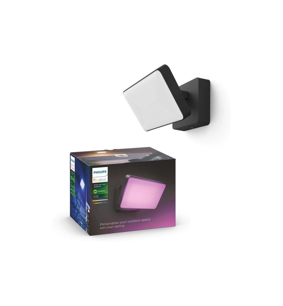 PHILIPS HUE - White & Color Ambiance Outdoor Discover Projecteur Noir