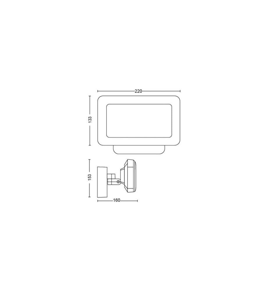 PHILIPS HUE - White & Color Ambiance Outdoor Discover Projecteur Noir