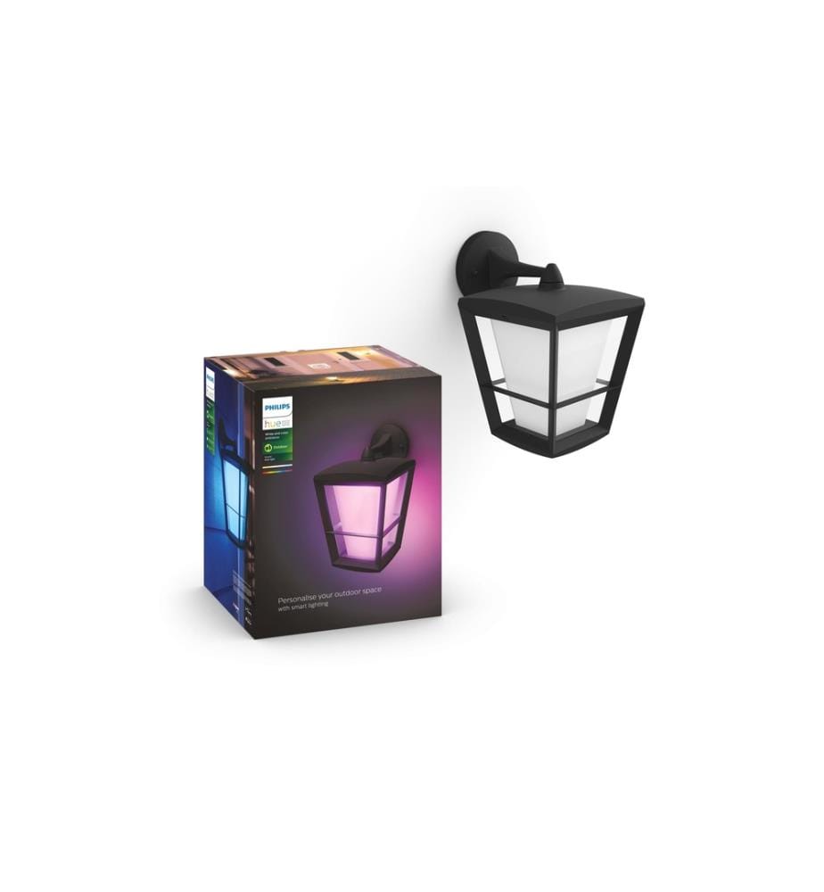 PHILIPS HUE - White & Col. Amb. Econic Applique murale suspendue noire
