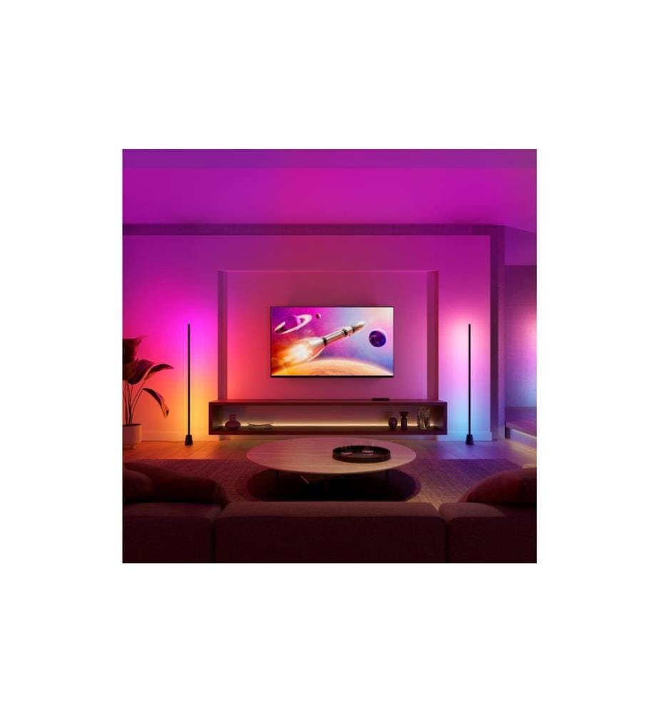 Philips Hue Stehleuchte smart Play Gradient 135 cm Schwarz Kunststoff